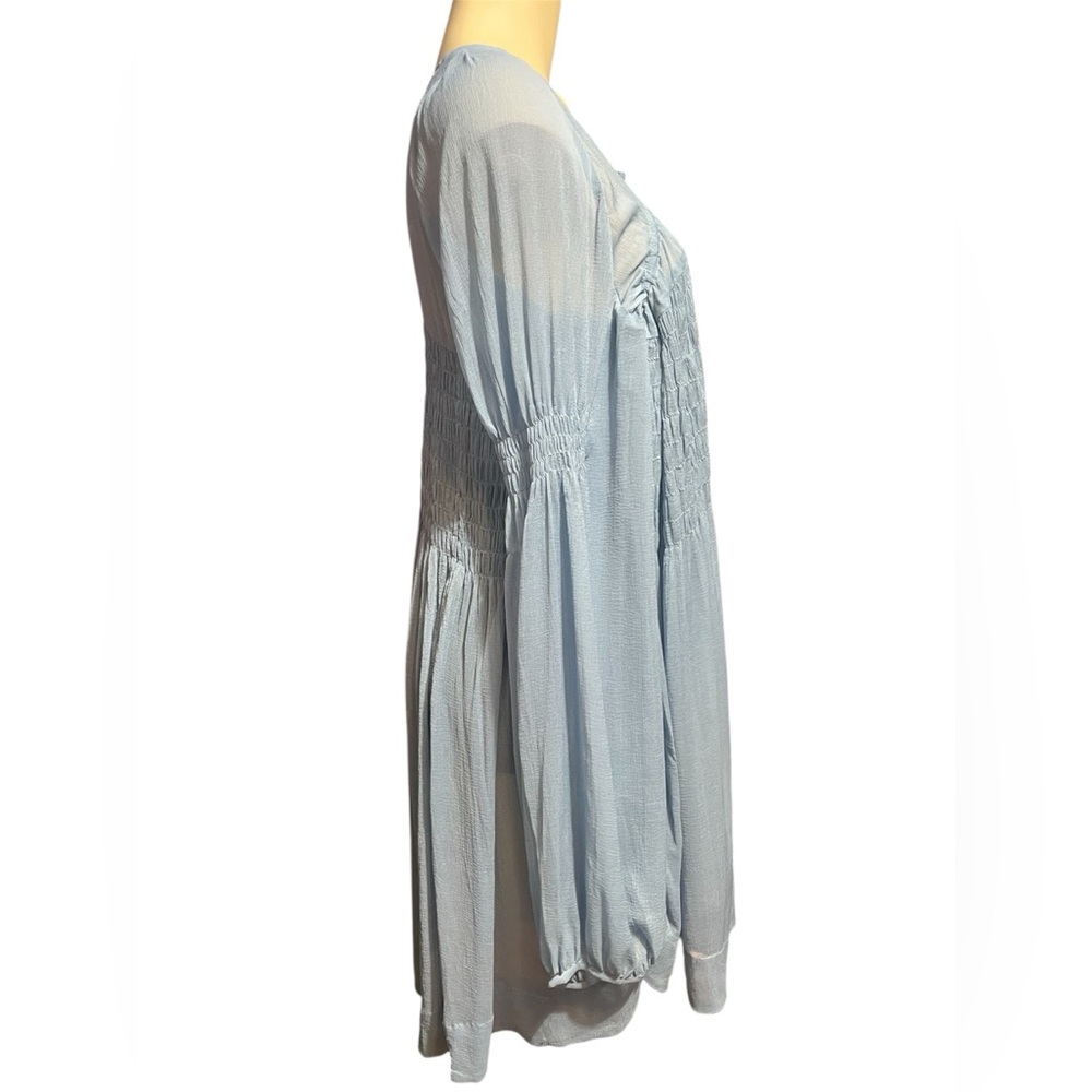 Free People Light Blue Mini Dress with Intimately by Free People Mini Slip - Picture 13 of 16